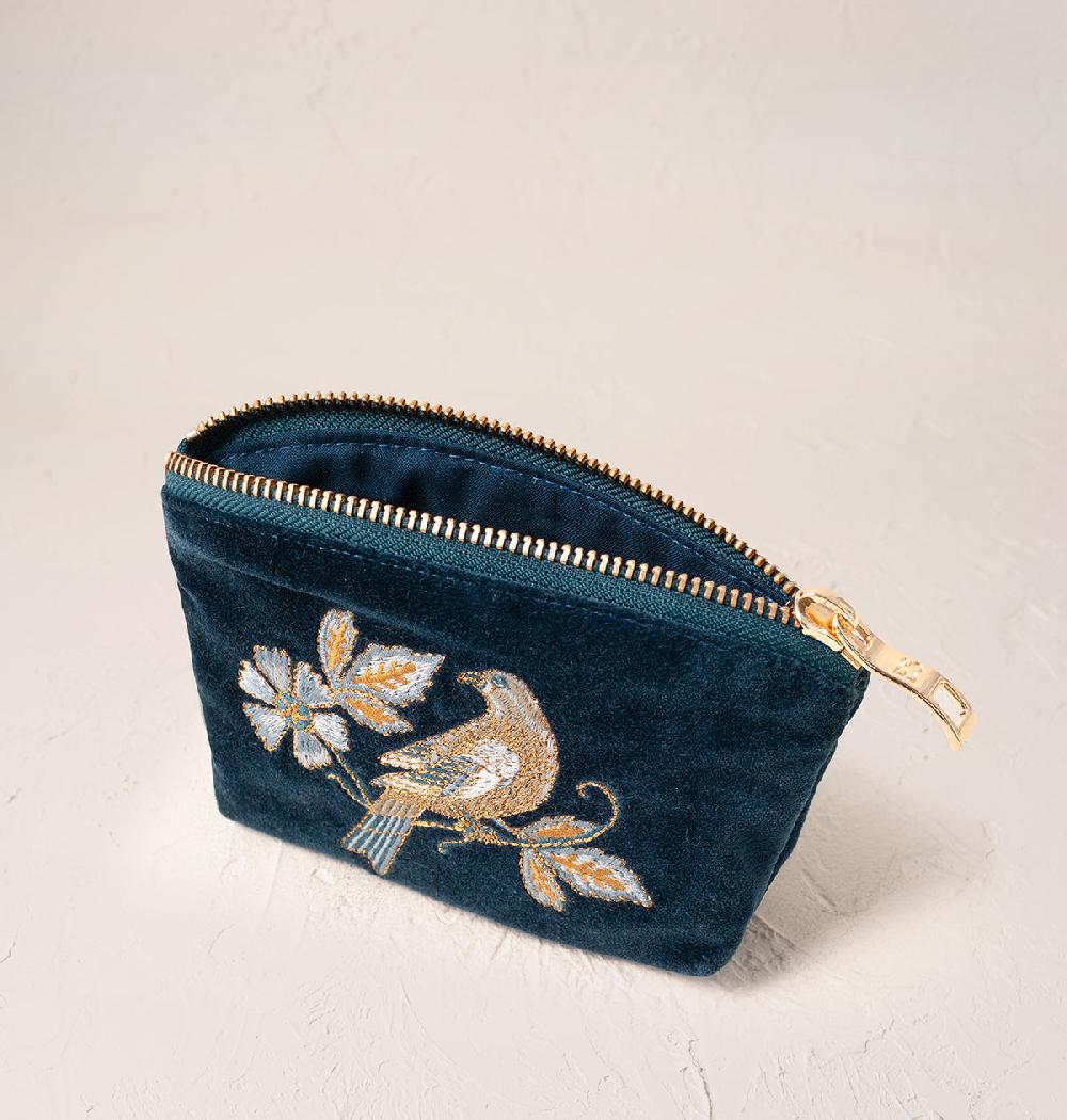 Scarlettsbags Botanical Birds Coin Purse