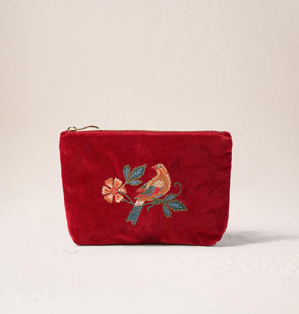 scarlettsbags Botanical Birds Mini Pouch