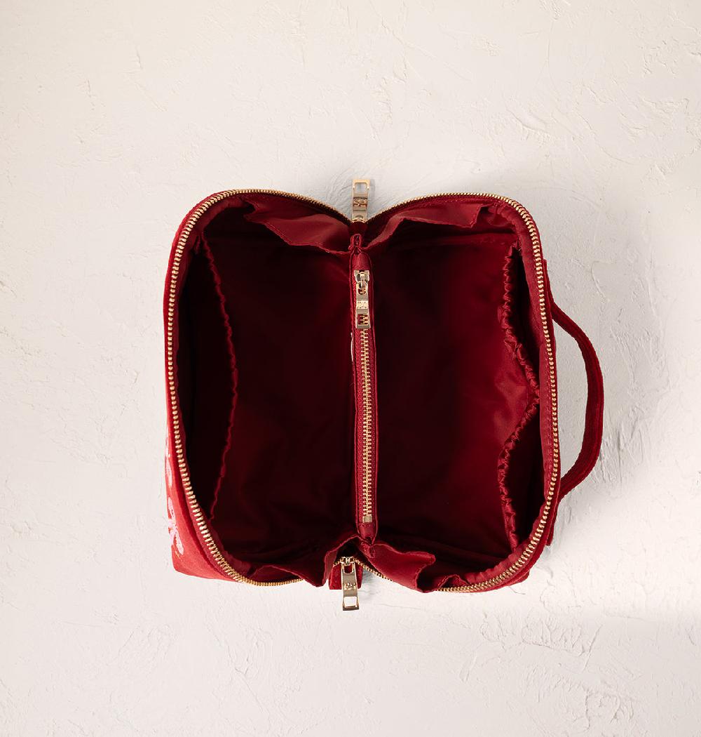 Scarlettsbags Dazzling Bows Open Flat Makeup Bag
