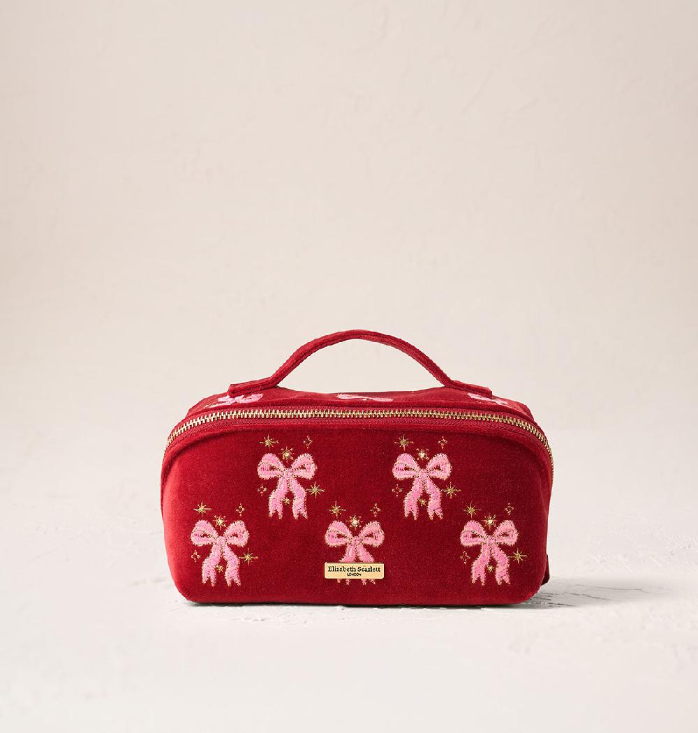 scarlettsbags Dazzling Bows Open Flat Makeup Bag