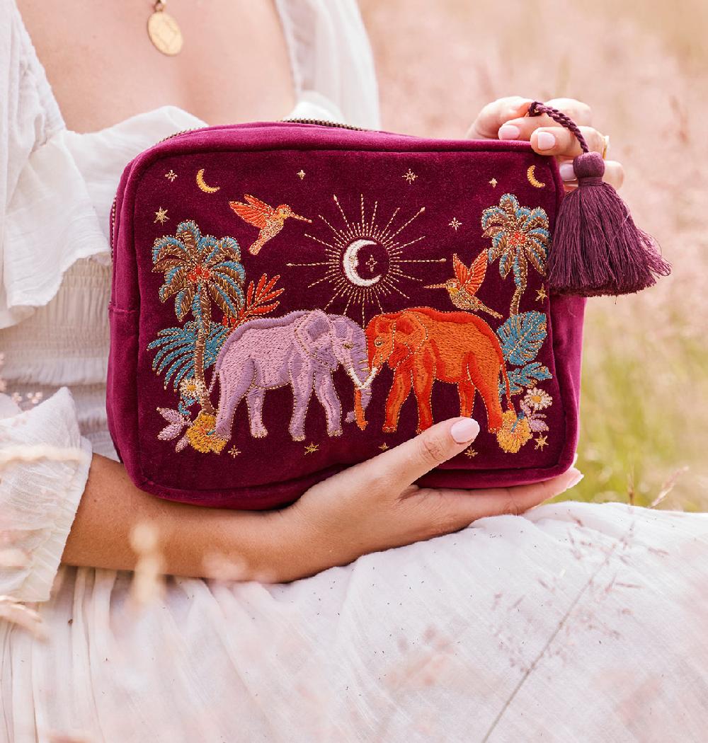 Scarlettsbags Enchanted Elephant Wash Bag