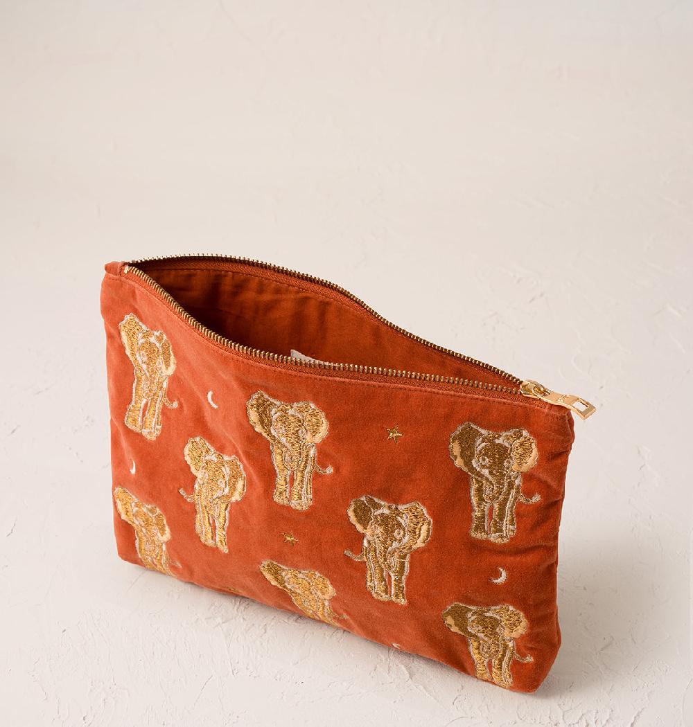 Scarlettsbags Golden Elephants Everyday Pouch