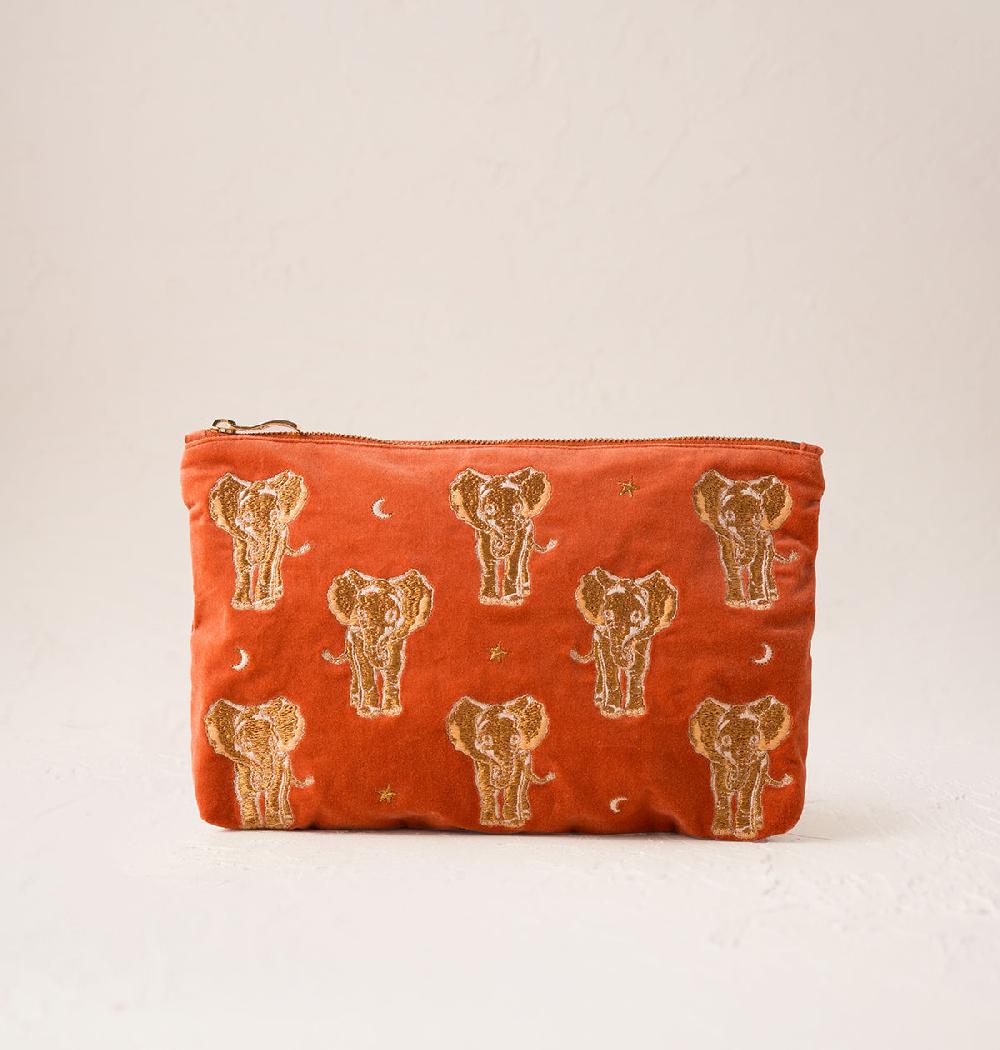 scarlettsbags Golden Elephants Everyday Pouch