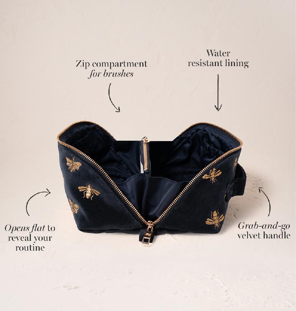 Scarlettsbags Honey Bee Open Flat Makeup Bag