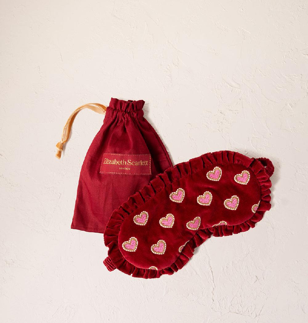 scarlettsbags Love Hearts Frill Eye Mask