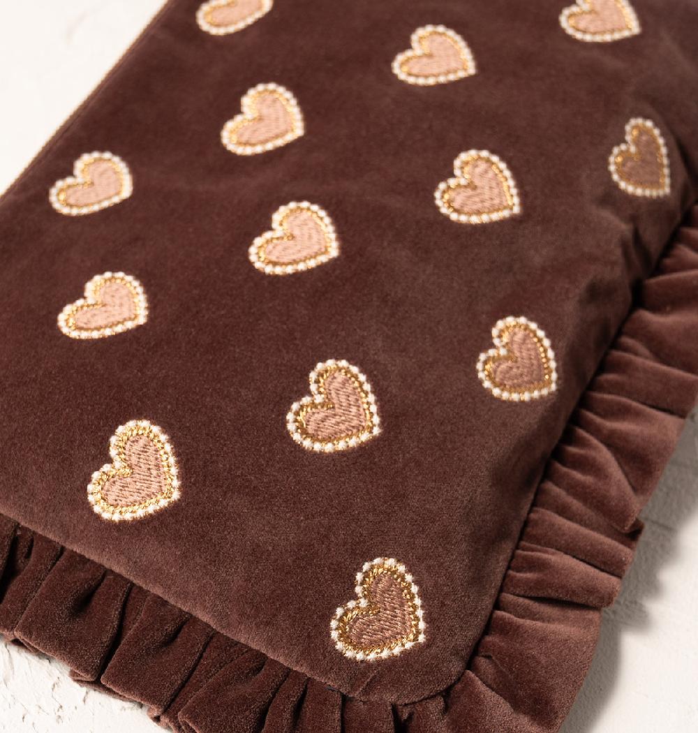 Scarlettsbags Love Hearts Frill Pouch