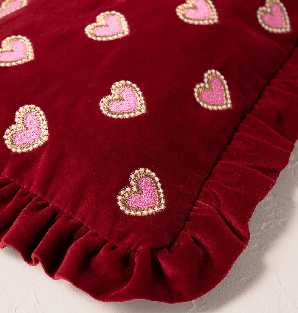 Scarlettsbags Love Hearts Frill Pouch