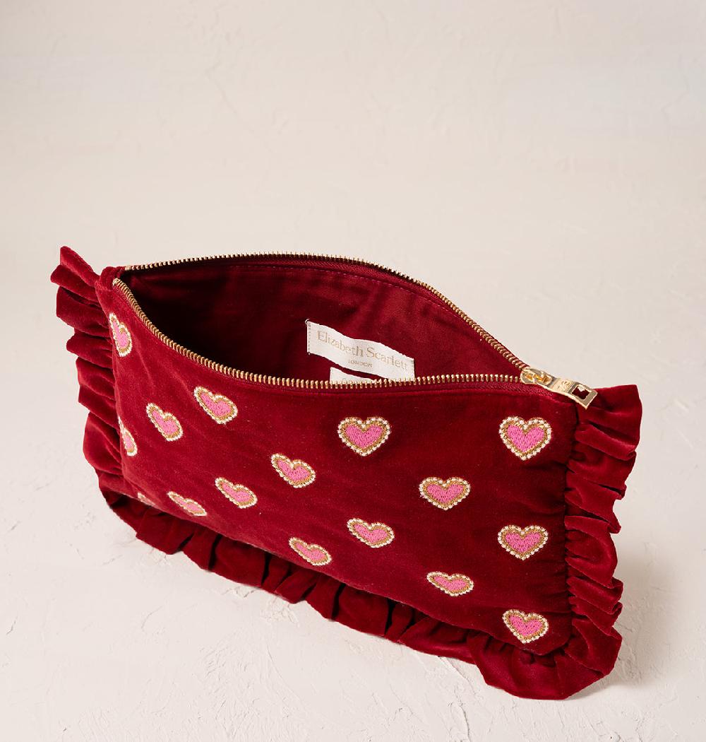 Scarlettsbags Love Hearts Frill Pouch