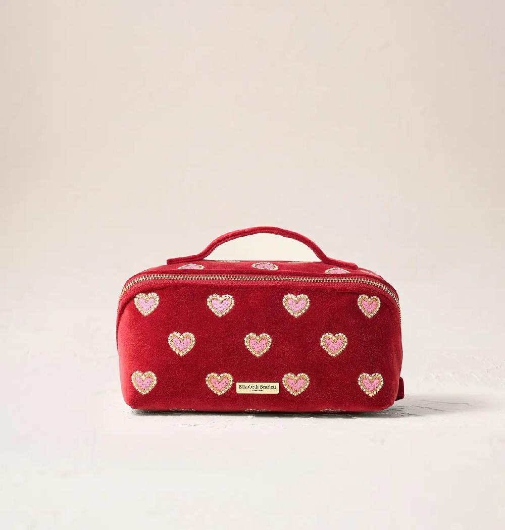 scarlettsbags Love Hearts Open Flat Makeup Bag
