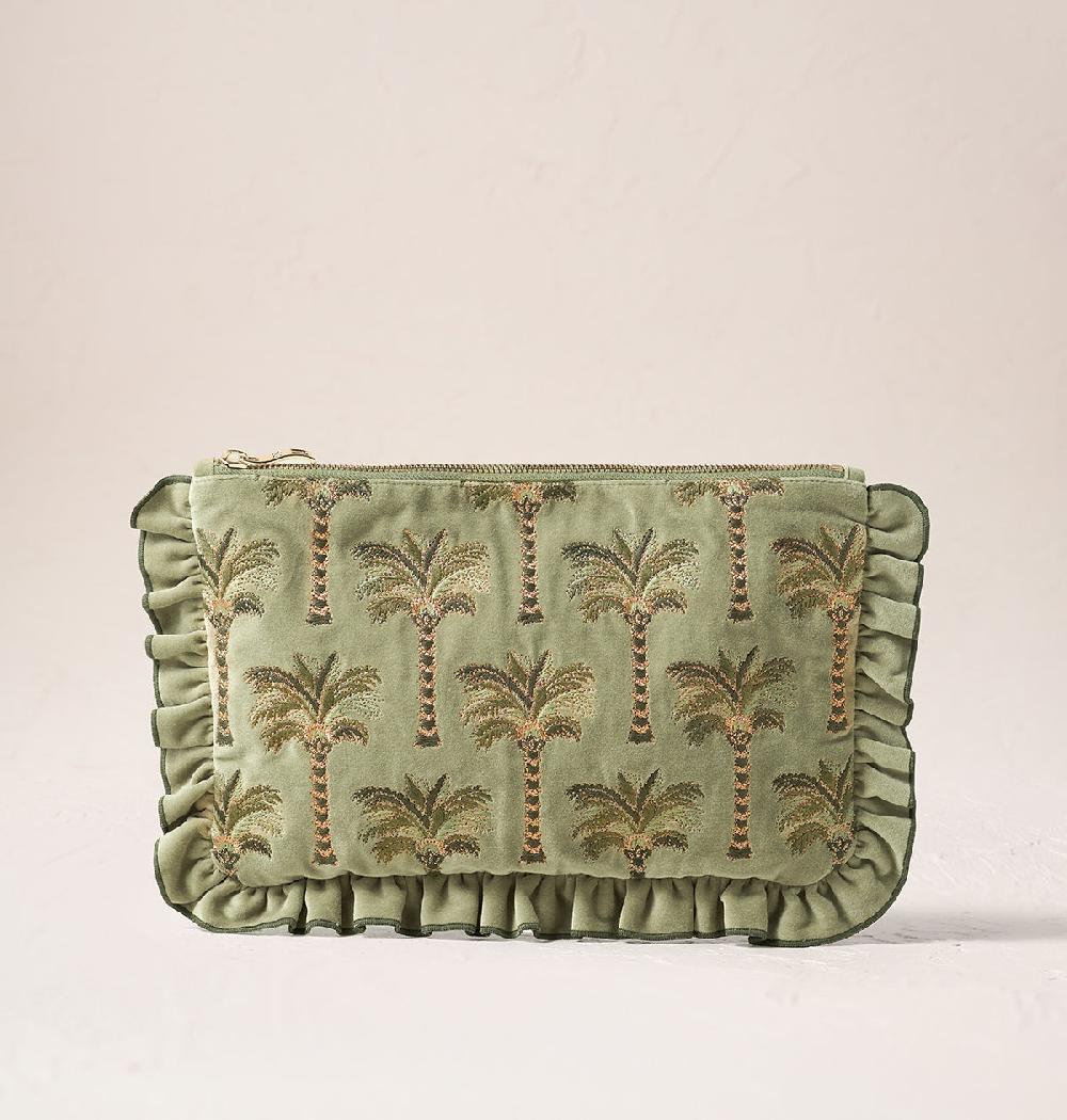 scarlettsbags Palms Frill Pouch
