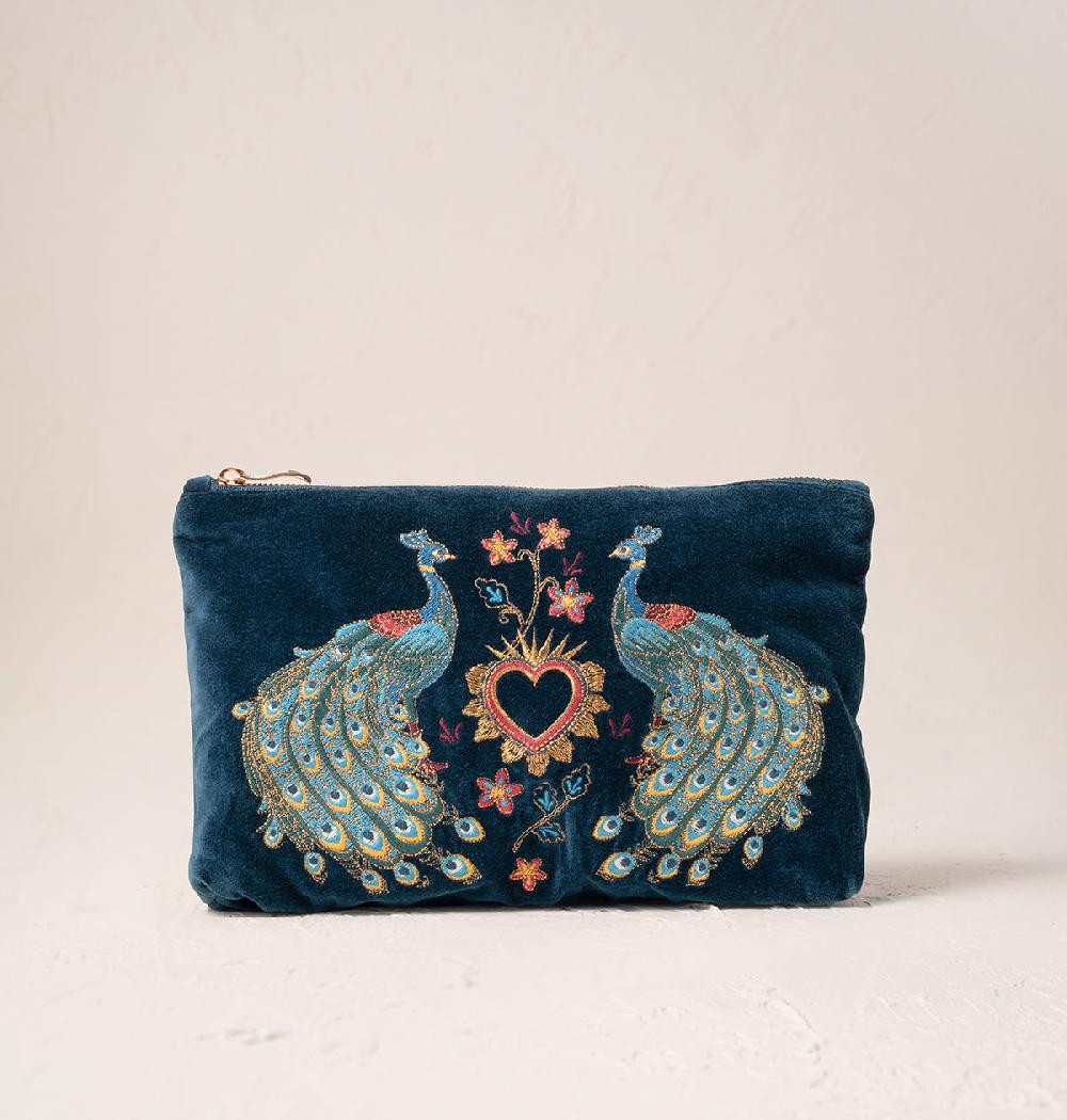 scarlettsbags Peacock Floral Everyday Pouch