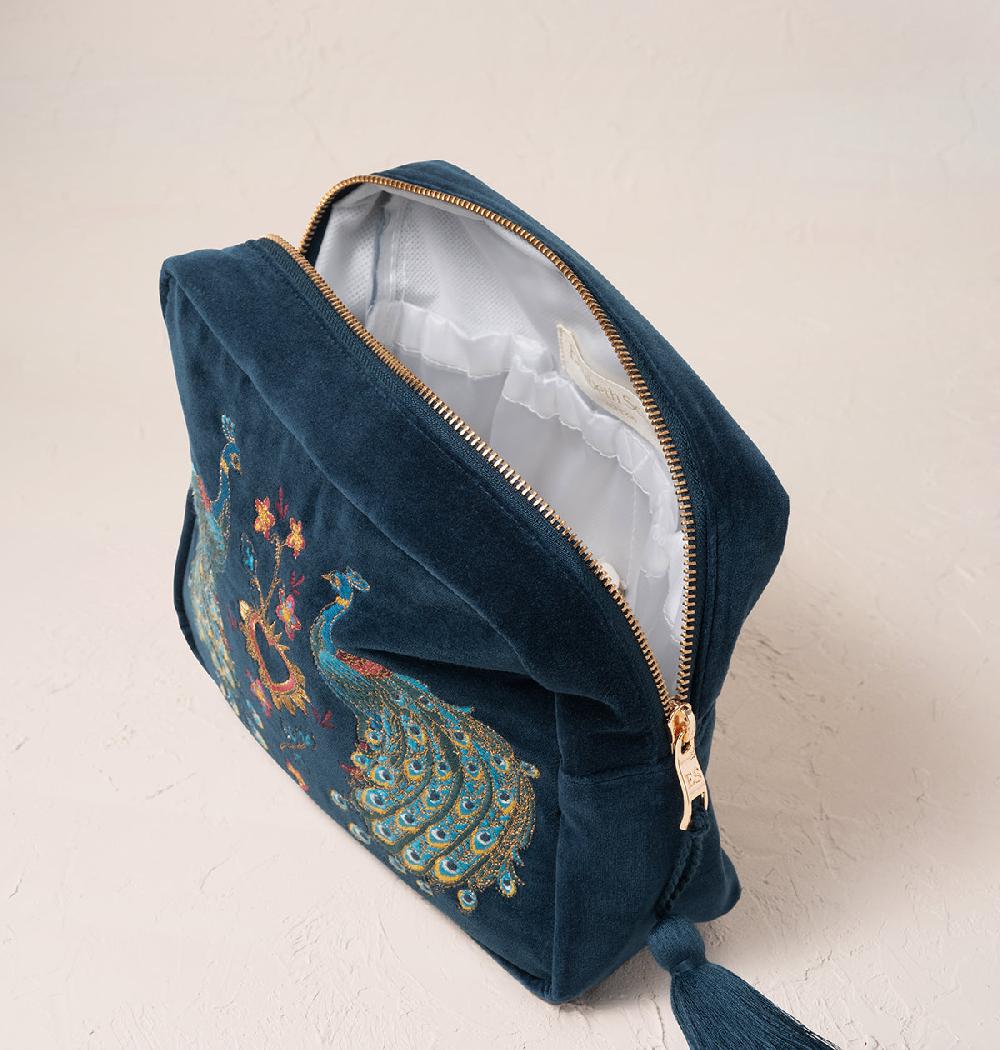 Scarlettsbags Peacock Floral Wash Bag