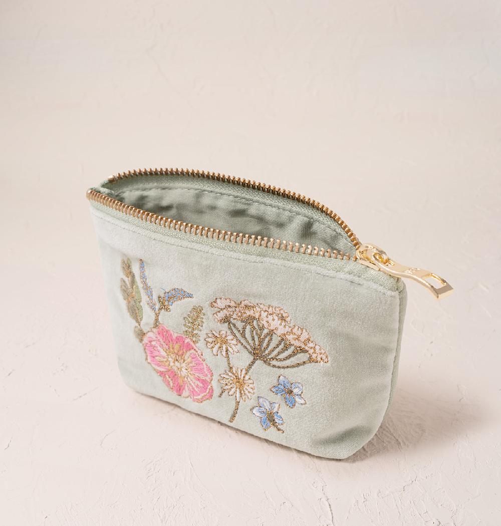 Scarlettsbags Pressed Flowers Coin Purse