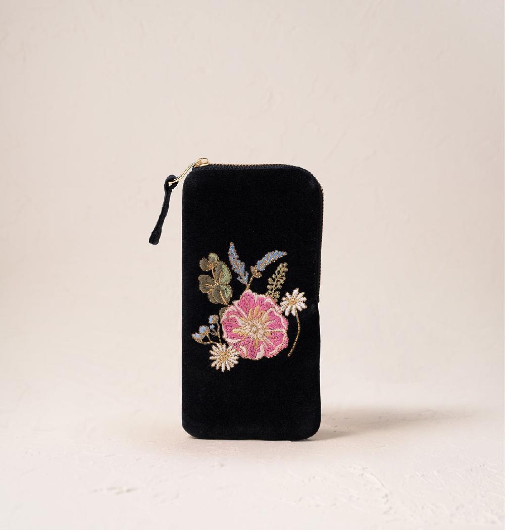 scarlettsbags Pressed Flowers Glasses Case