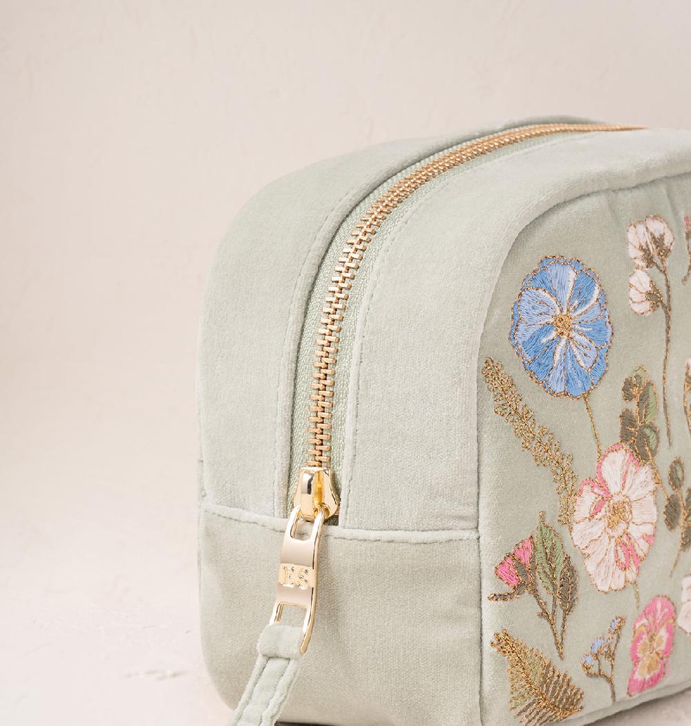 Scarlettsbags Pressed Flowers Makeup Bag