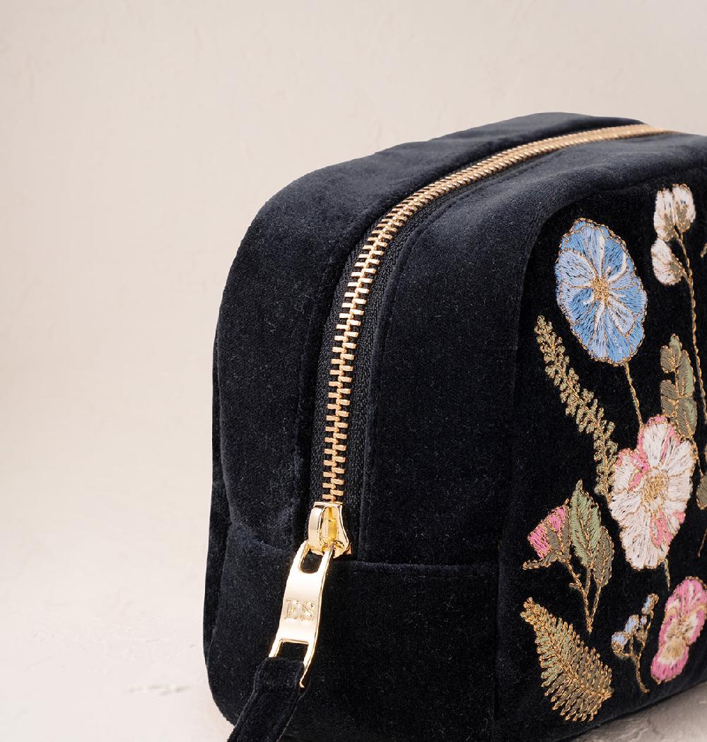 Scarlettsbags Pressed Flowers Makeup Bag