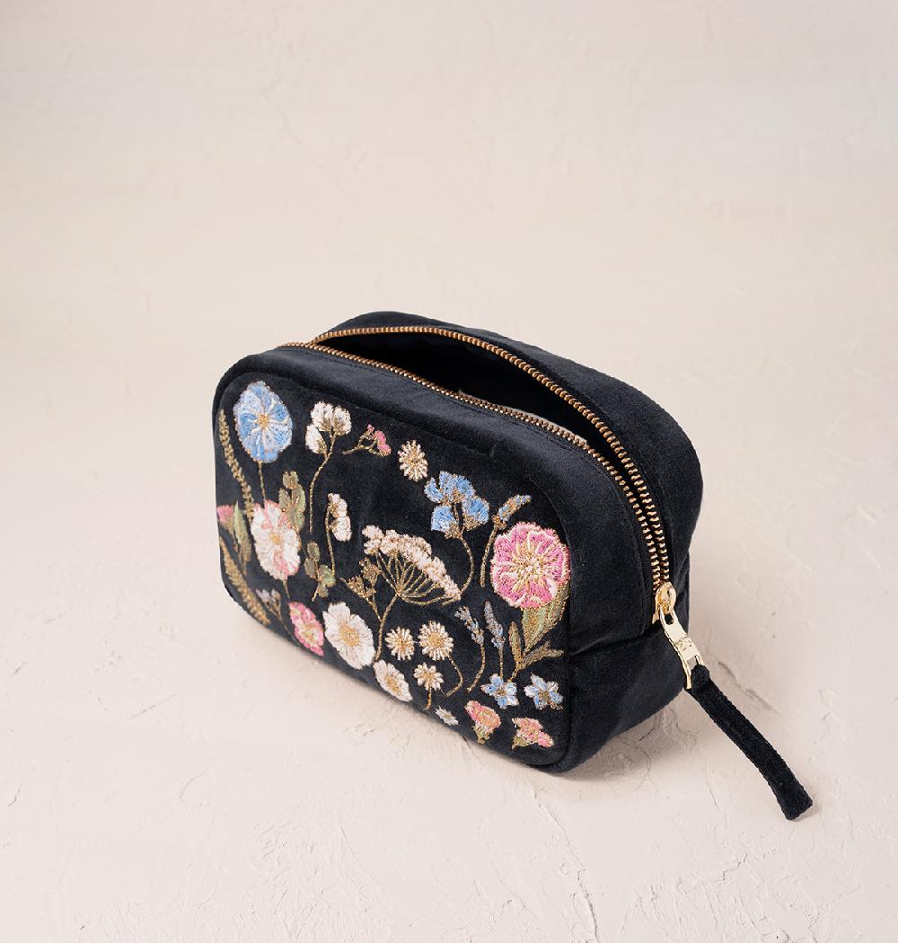 Scarlettsbags Pressed Flowers Makeup Bag