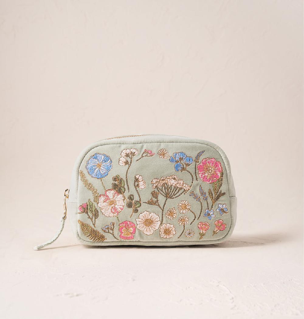scarlettsbags Pressed Flowers Makeup Bag