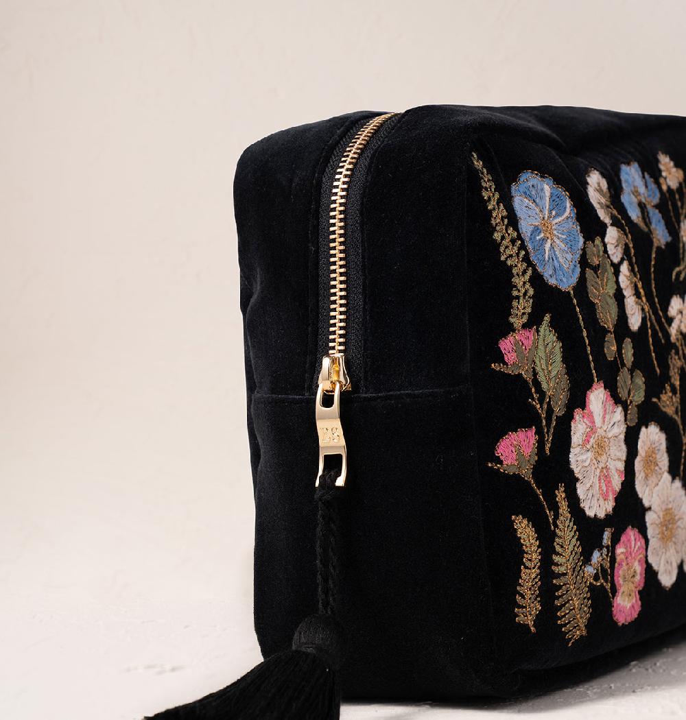 Scarlettsbags Pressed Flowers Wash Bag