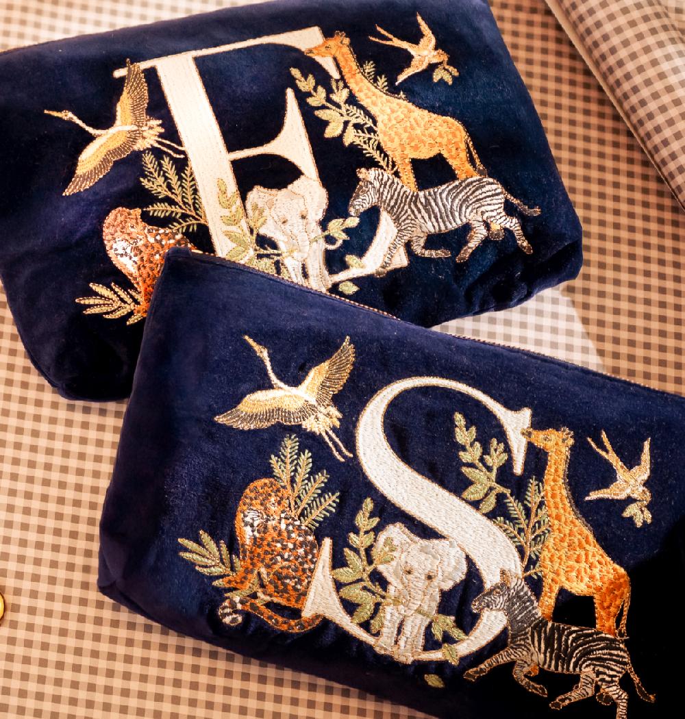 Scarlettsbags Safari Alphabet Everyday Pouch