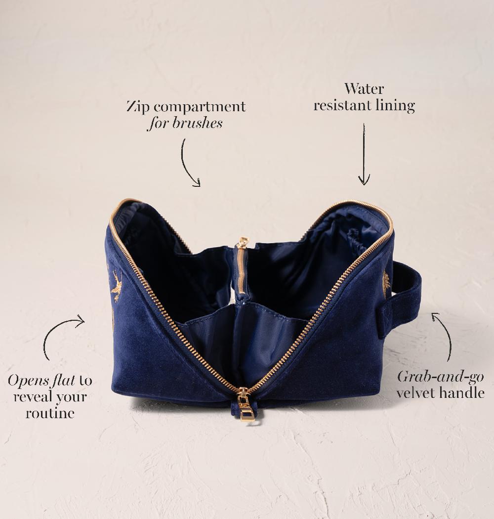 Scarlettsbags Safari Alphabet Open Flat Makeup Bag