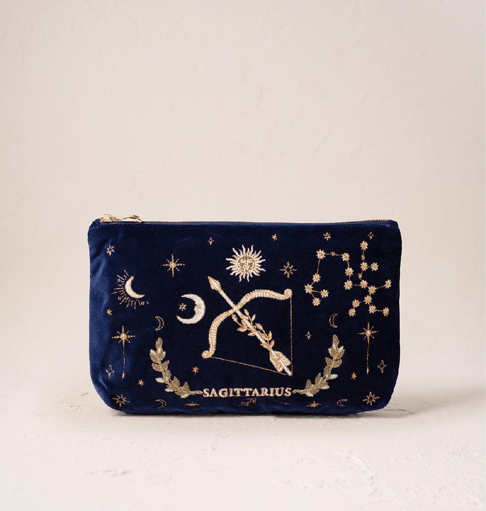 scarlettsbags Sagittarius Navy Everyday Pouch