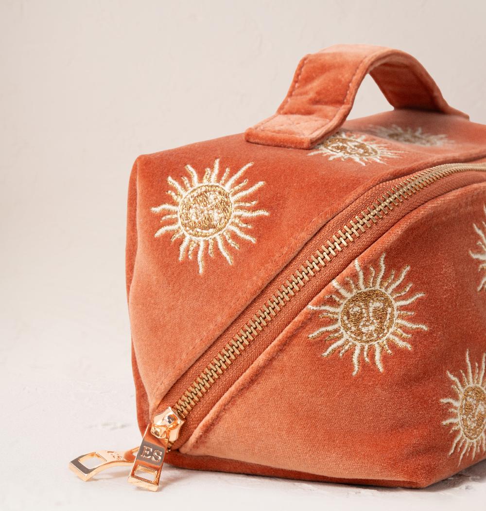 Scarlettsbags Sun Goddess Open Flat Makeup Bag