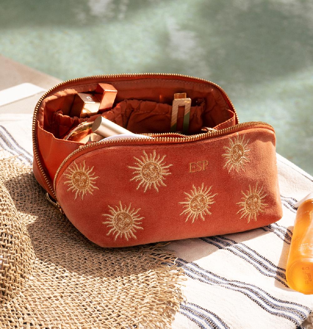 Scarlettsbags Sun Goddess Open Flat Makeup Bag