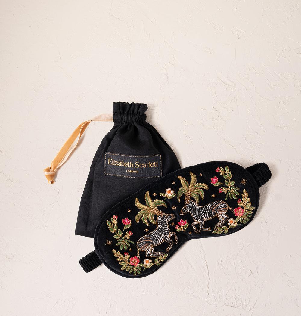 Scarlettsbags Wild Zebra Palm Eye Mask