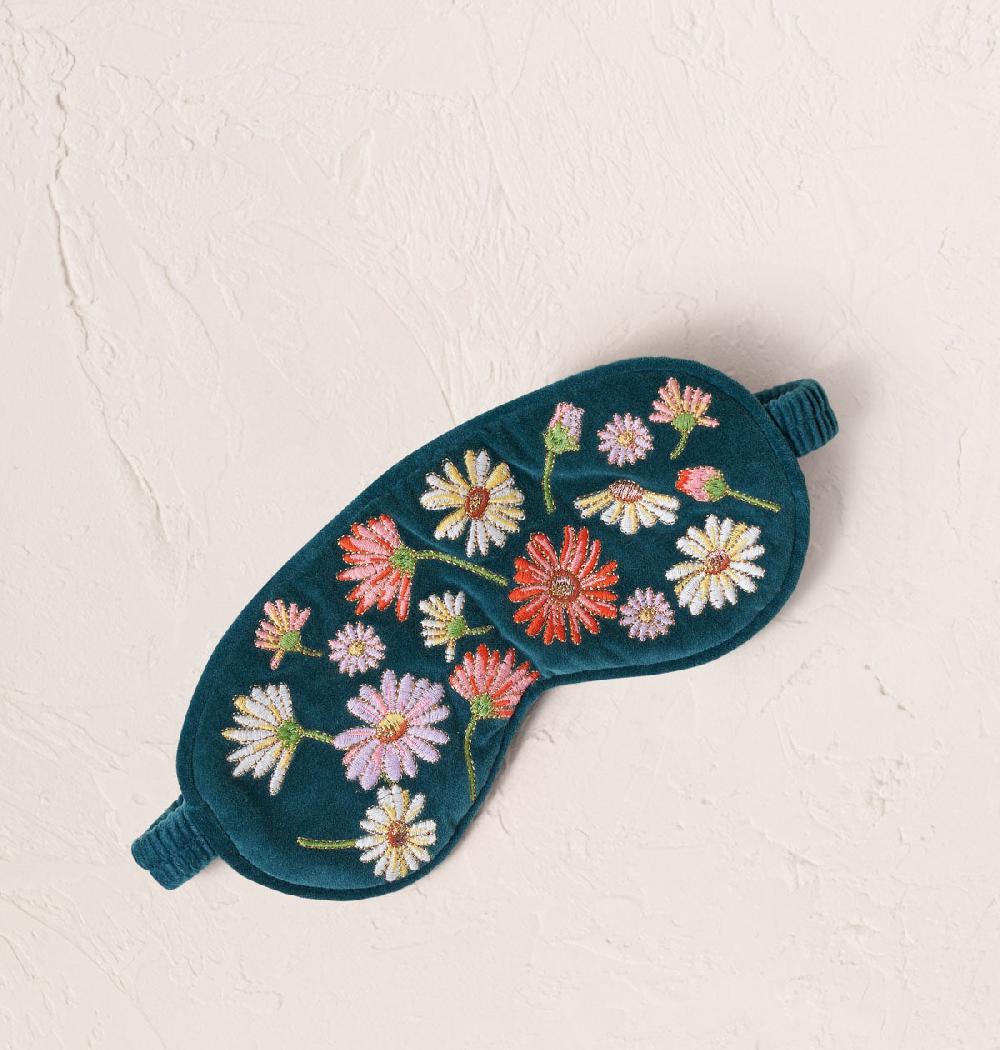 Scarlettsbags Wildflower Eye Mask - Rich Blue