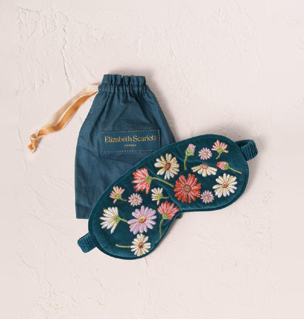 scarlettsbags Wildflower Eye Mask - Rich Blue