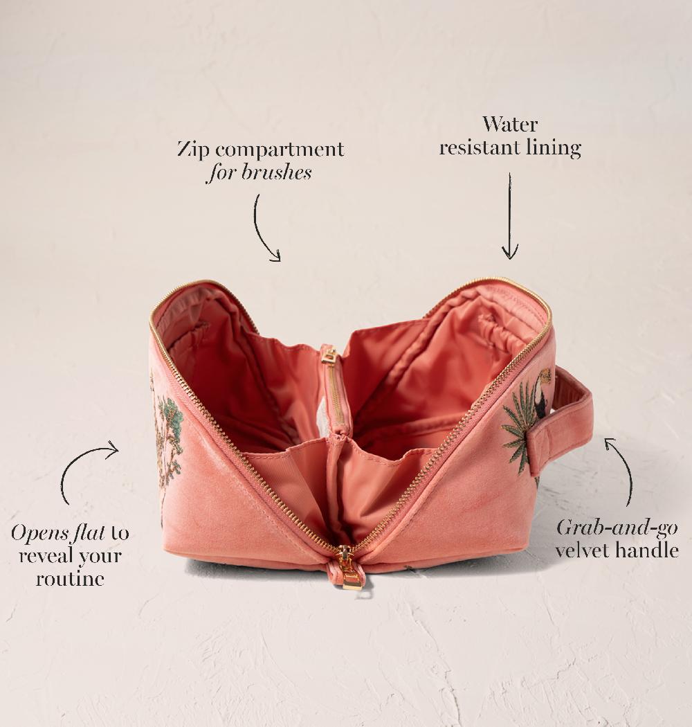 Scarlettsbags World Wildlife Open Flat Makeup Bag