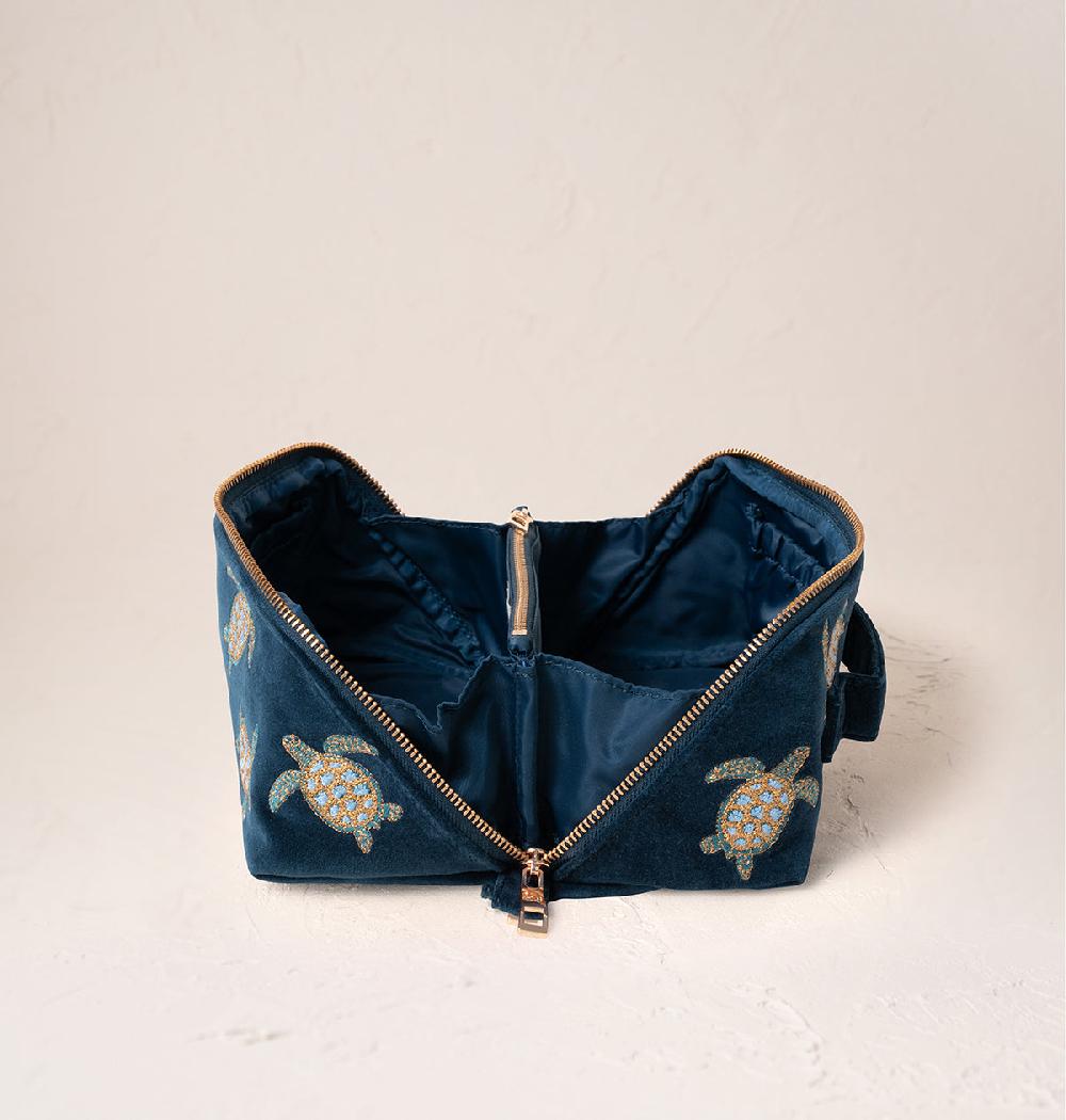 Scarlettsbags Turtle Conservation Open Flat Makeup Bag