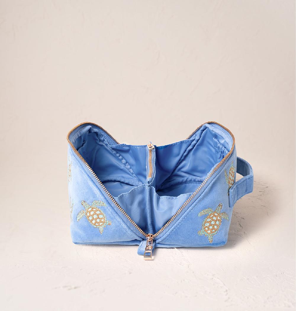 Scarlettsbags Turtle Conservation Open Flat Makeup Bag