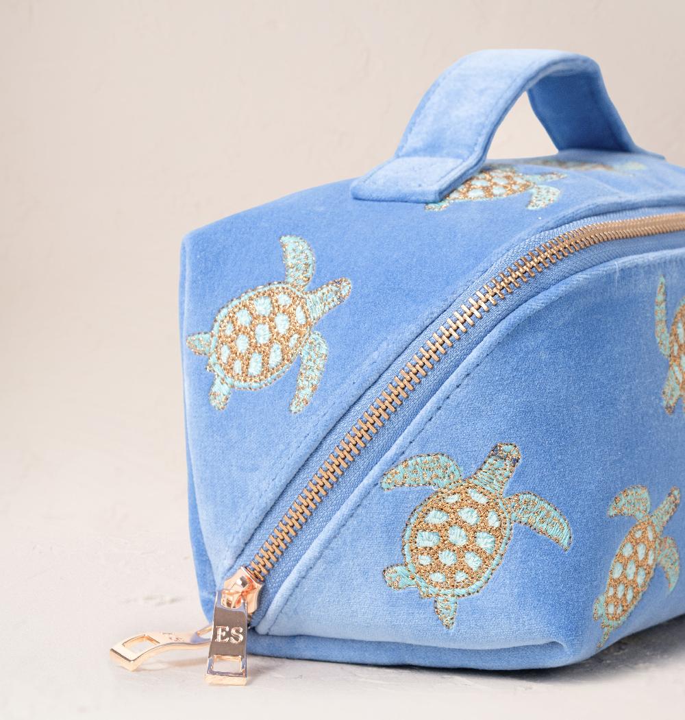 Scarlettsbags Turtle Conservation Open Flat Makeup Bag