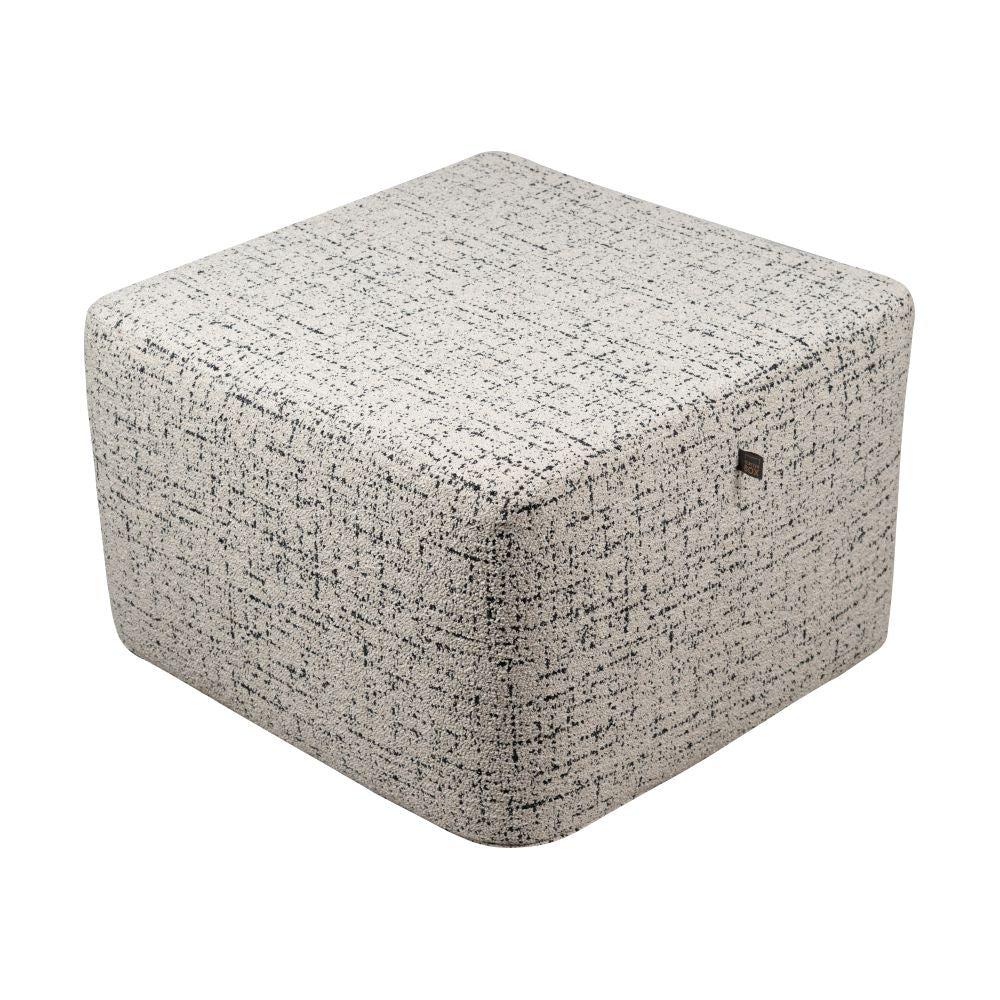 Scatter Box Scatter Box Ottoman Square Coco Cream/Black