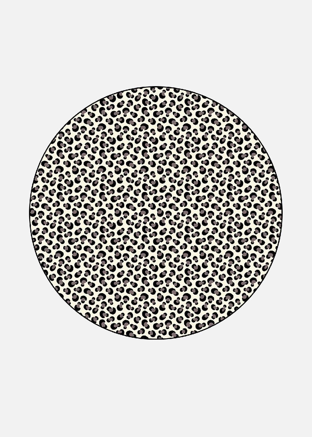 schoenstaub Rug Animalia Black and White Mini Spots Black and White