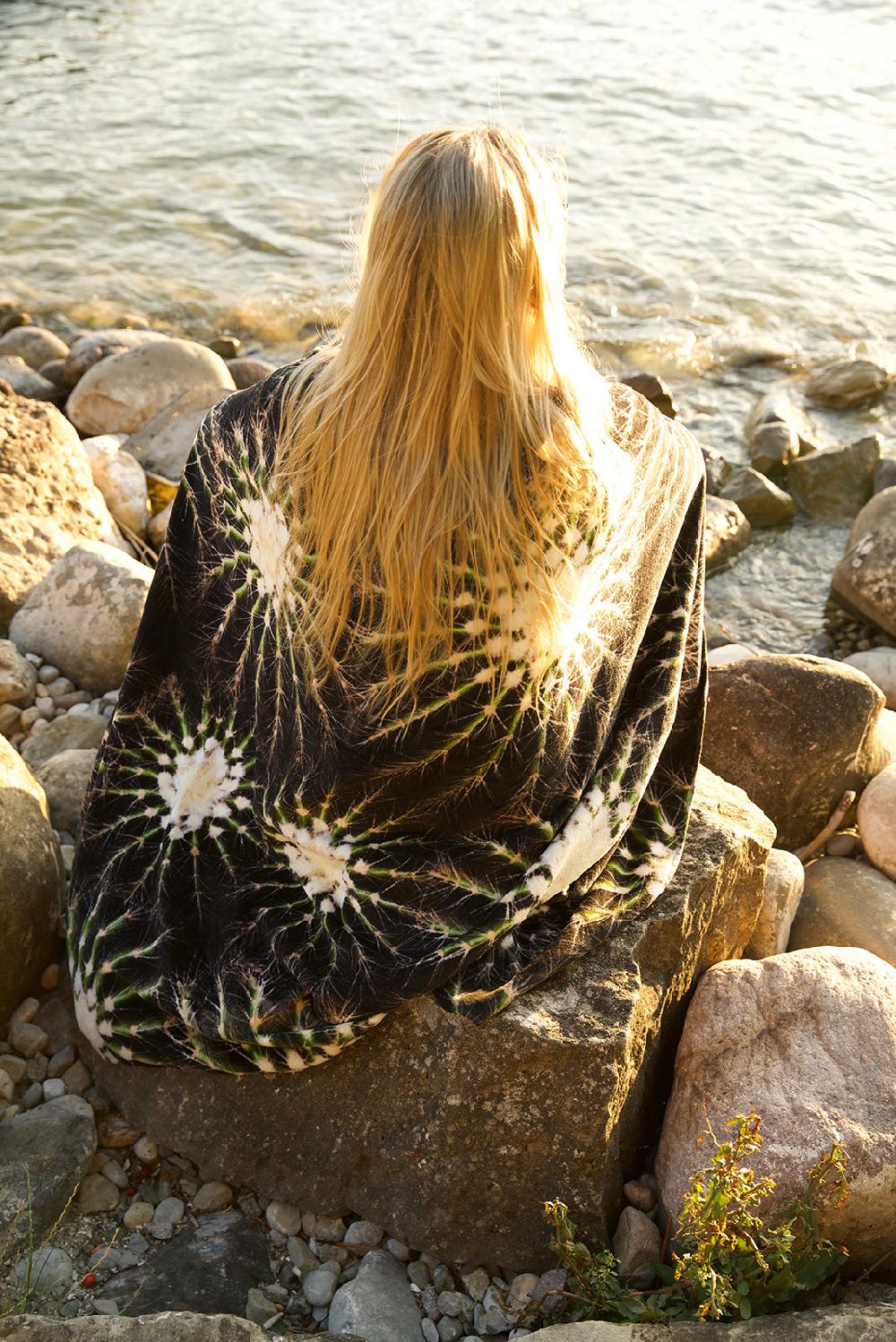 Schoenstaub Beach Towel Cactus Special Size Green