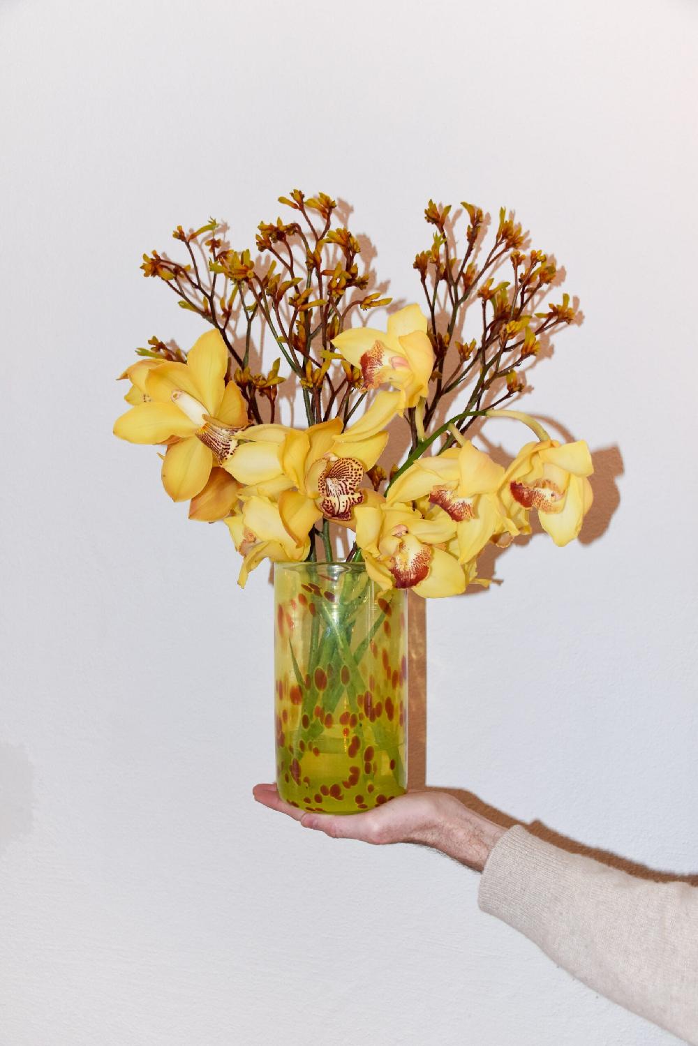 Schoenstaub Butterscotch Vase Yellow