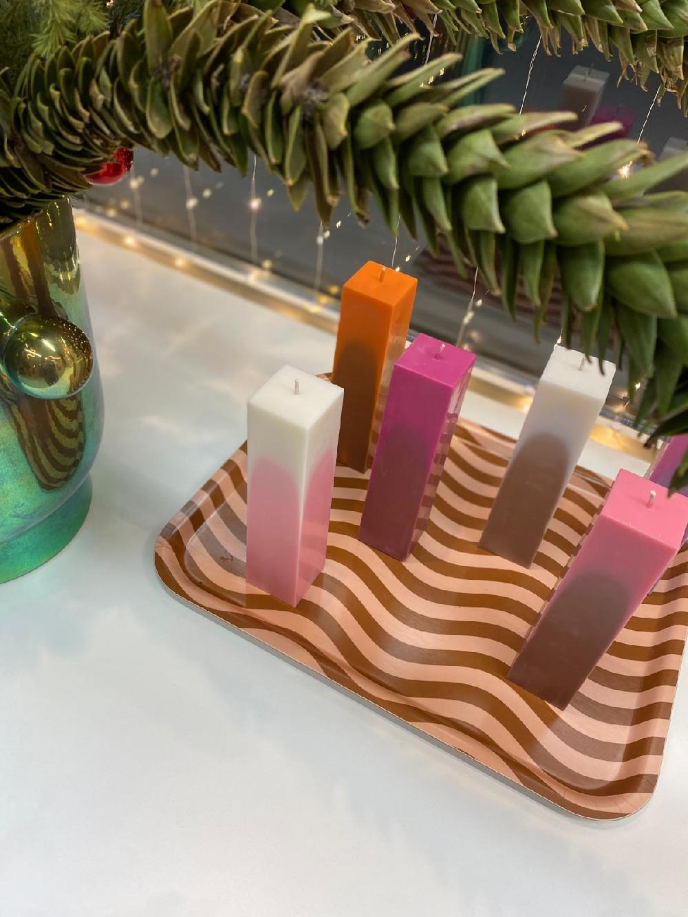 Schoenstaub Candle Manu Pink/White