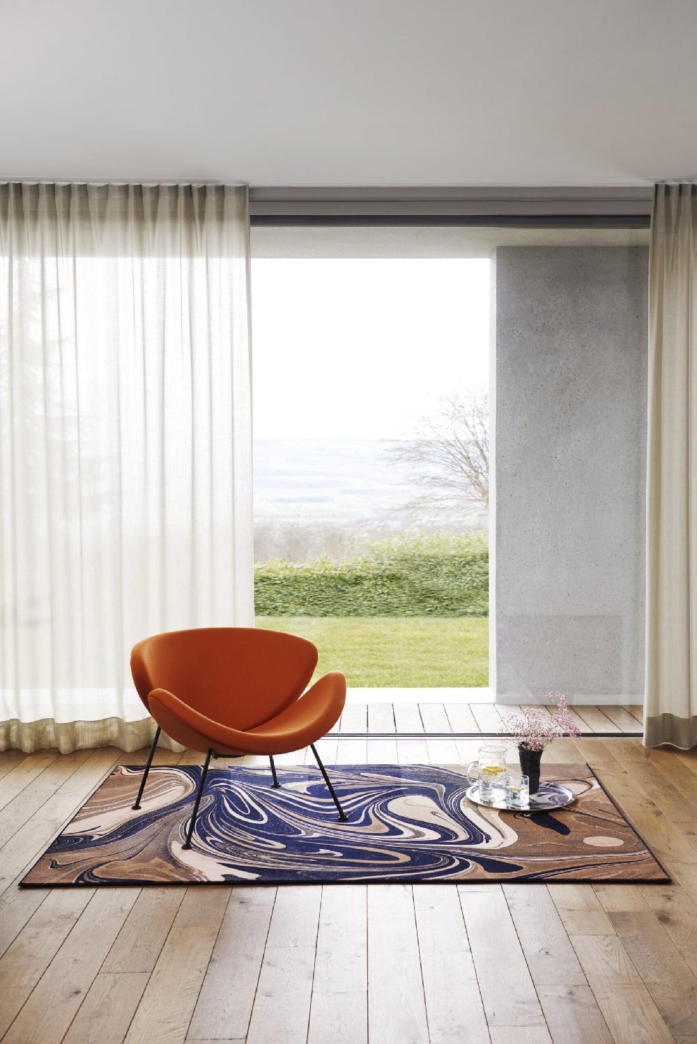 Schoenstaub Marble Rug Espresso Martini Brown