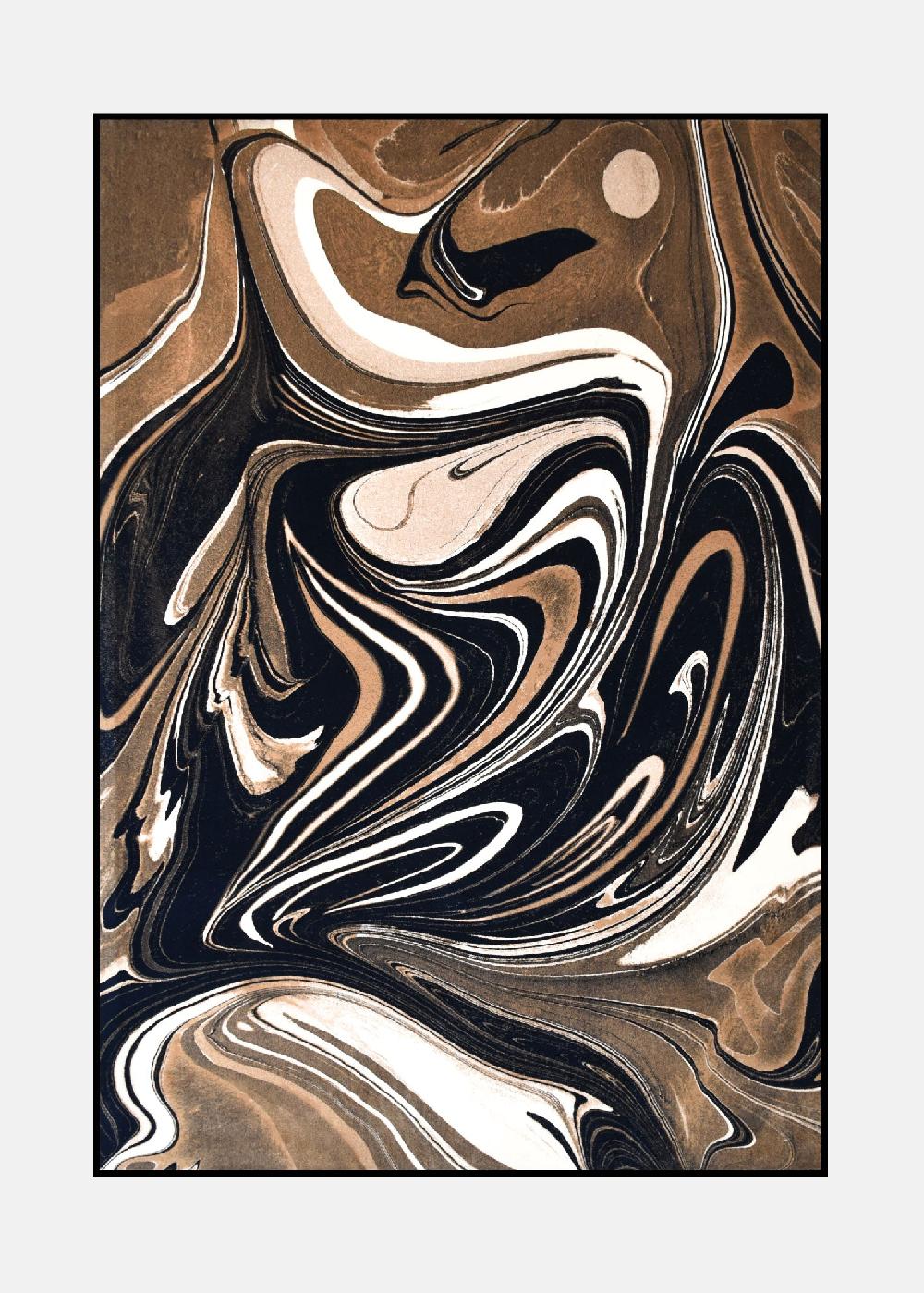 schoenstaub Marble Rug Espresso Martini Brown