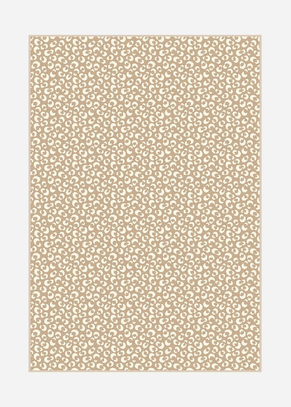 schoenstaub Rug Animalia Beige Mini Spots Brown