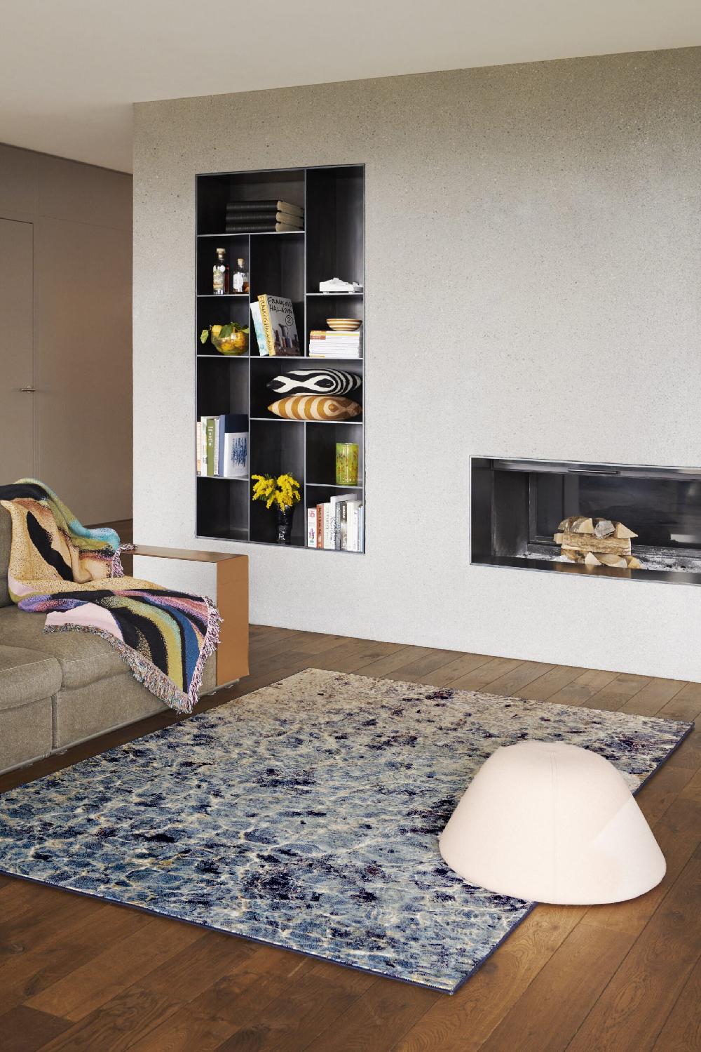 Schoenstaub Rug Aqua Rose