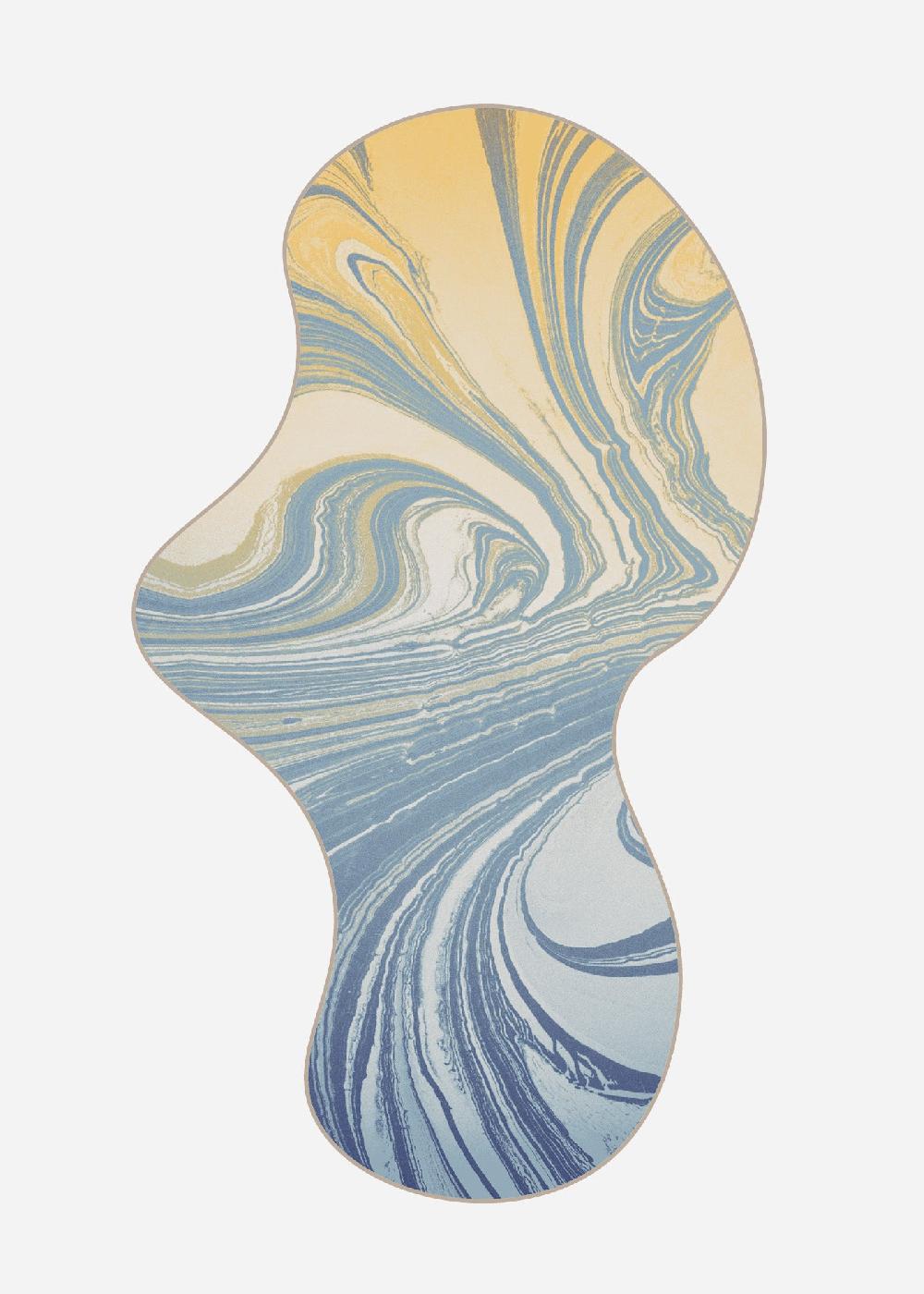 schoenstaub Rug Chroma Blue