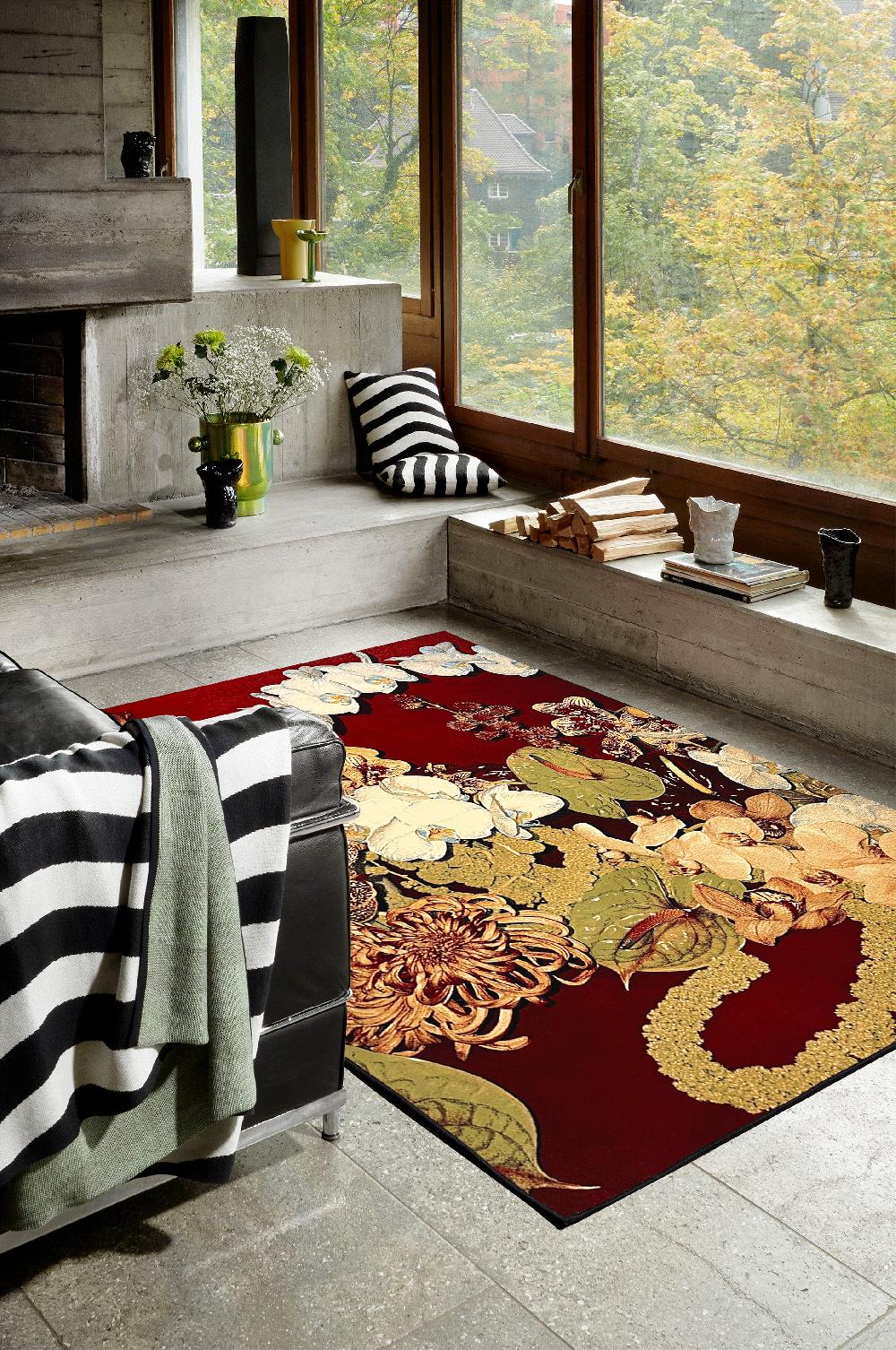 Schoenstaub Rug Fiori 1 Red