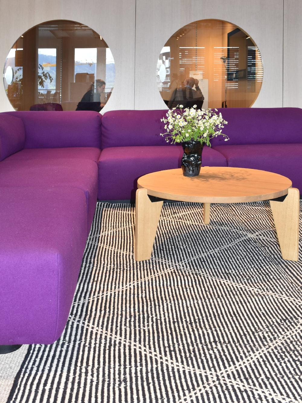 Schoenstaub Rug Flat White Lines