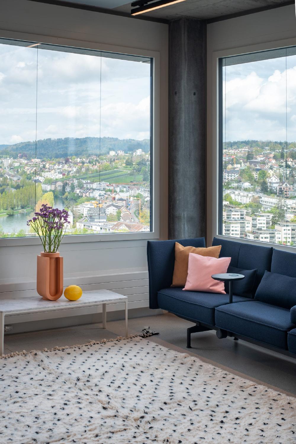 Schoenstaub Rug Fluffy Black And White Dots