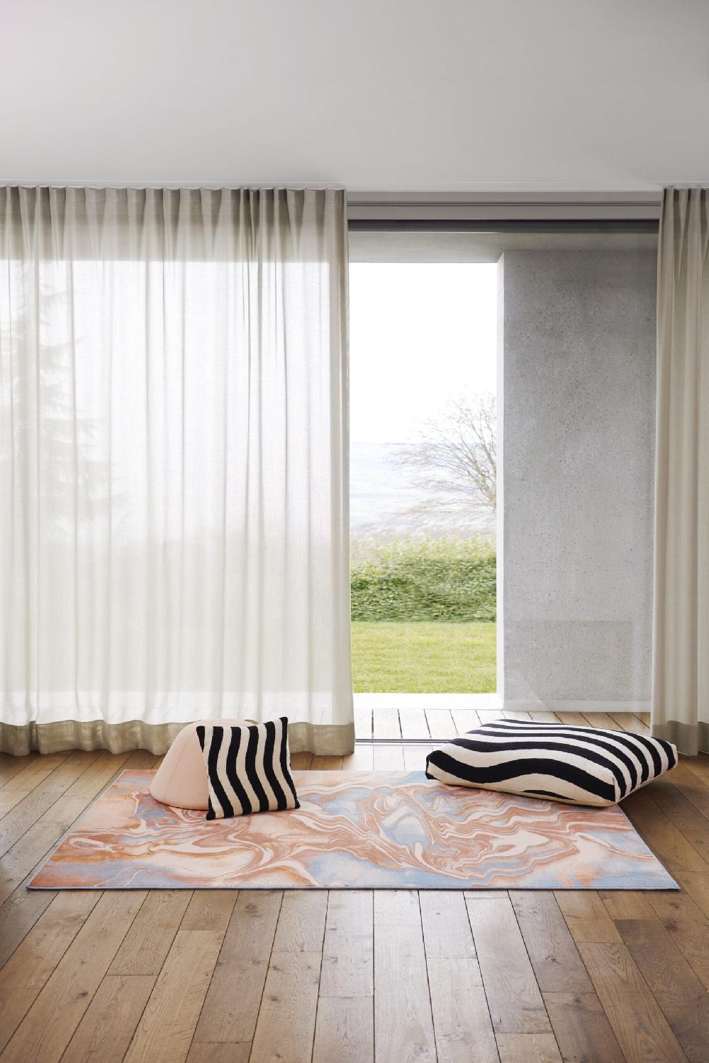 Schoenstaub Rug Marble Bellini Blue