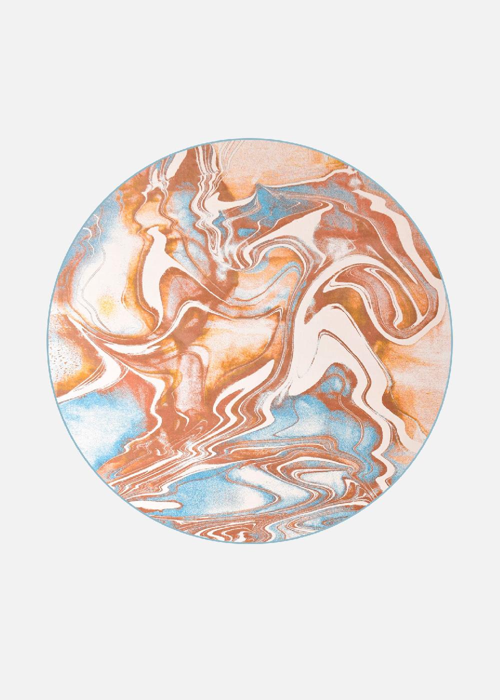 schoenstaub Rug Marble Bellini Blue